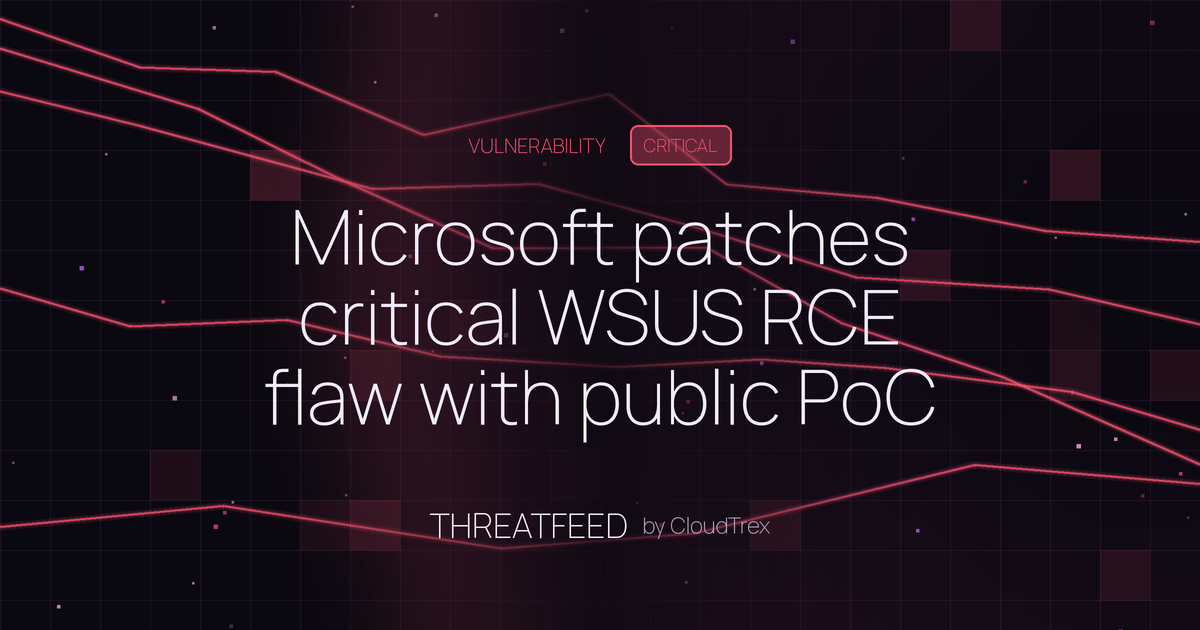 Microsoft patches critical WSUS RCE flaw with public PoC exploit