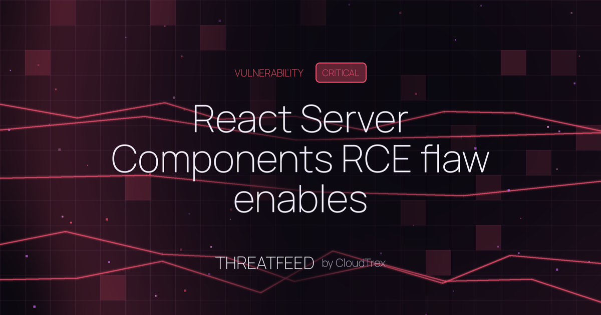 React Server Components RCE flaw enables unauthenticated remote execution
