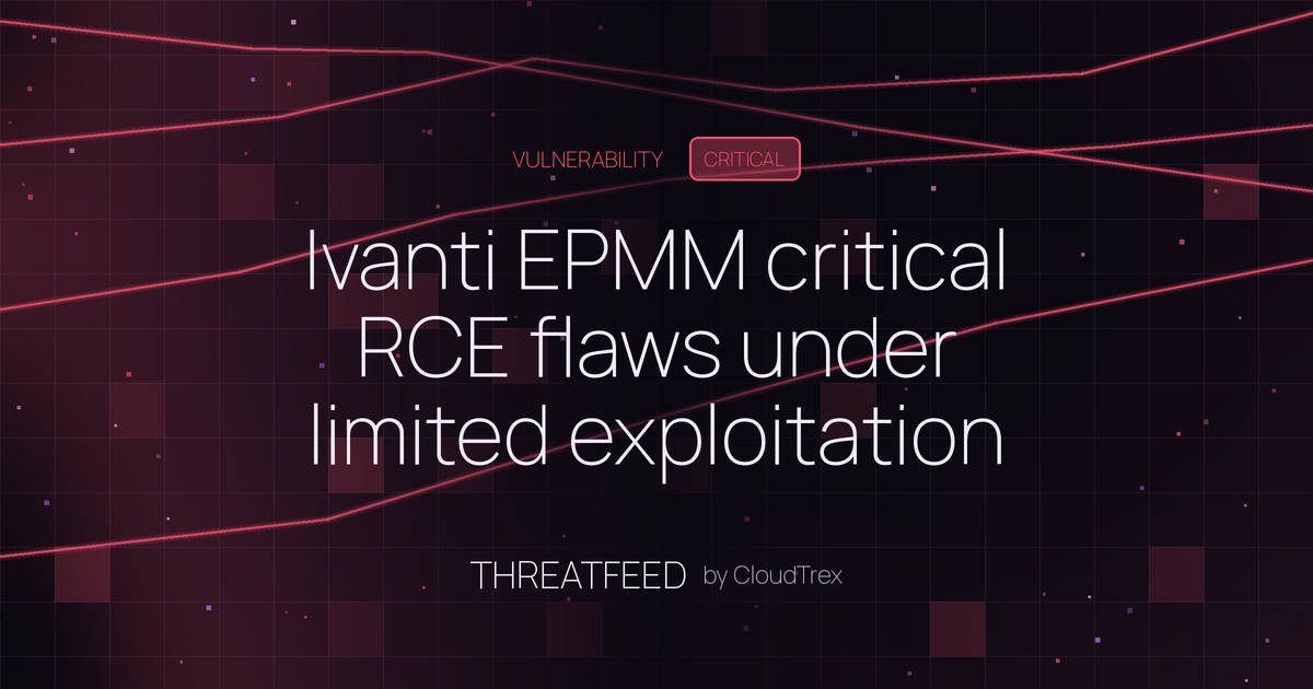 Ivanti EPMM critical RCE flaws under limited exploitation