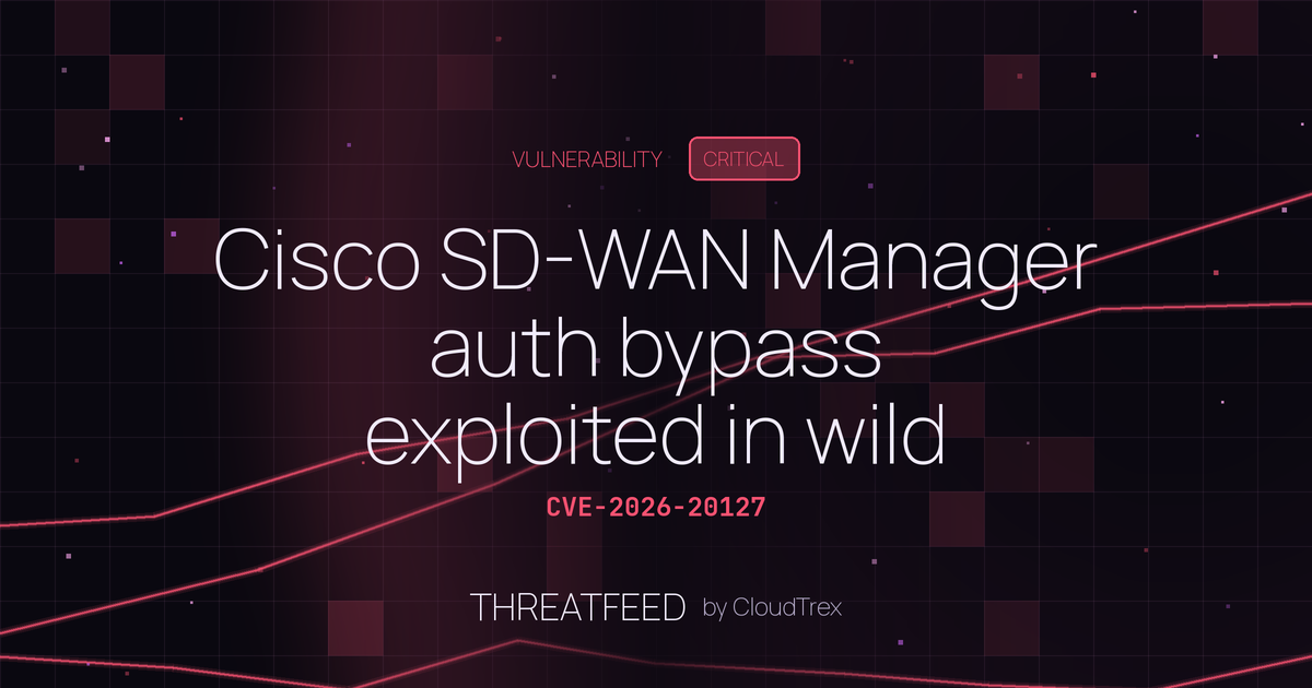 Cisco SD-WAN Manager auth bypass exploited in wild since 2023