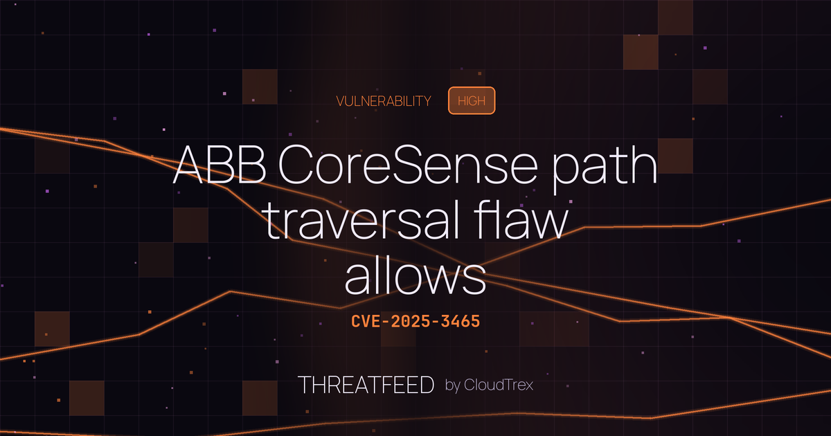 ABB CoreSense path traversal flaw allows unauthenticated system access