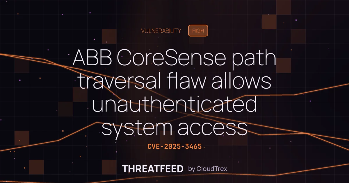 ABB CoreSense path traversal flaw allows unauthenticated system access