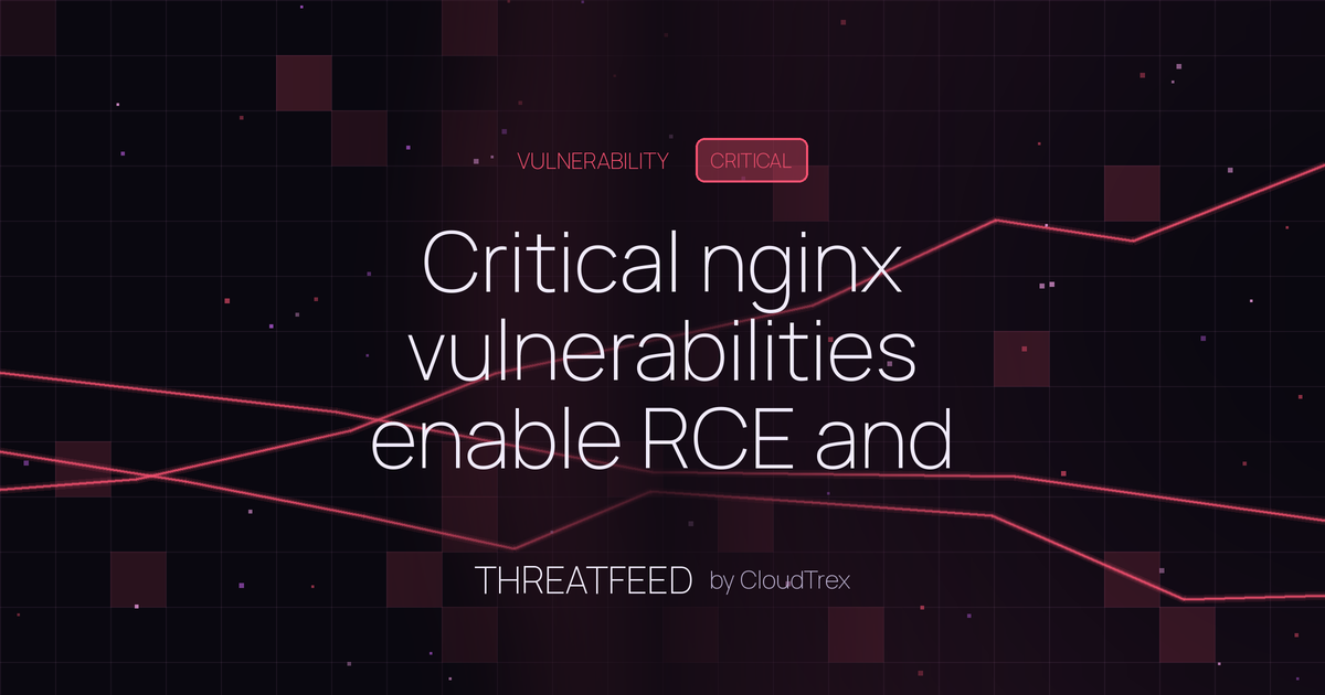 Critical nginx vulnerabilities enable RCE and rate-limit bypass
