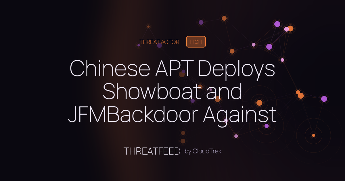 Chinese APT Deploys Showboat and JFMBackdoor Against Telecom Sector