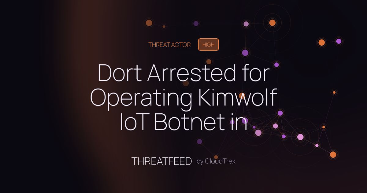 Dort Arrested for Operating Kimwolf IoT Botnet in Multi-Million Device DDoS Campaign