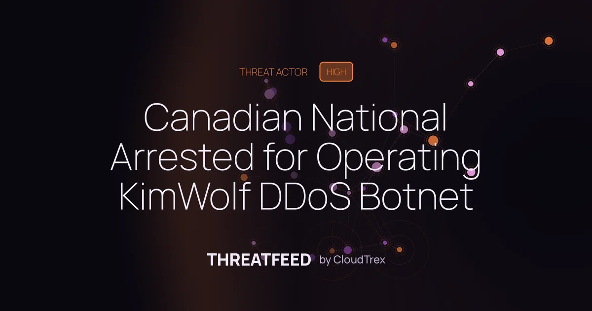 Canadian National Arrested for Operating KimWolf DDoS Botnet
