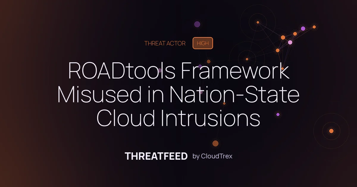 ROADtools Framework Misused in Nation-State Cloud Intrusions