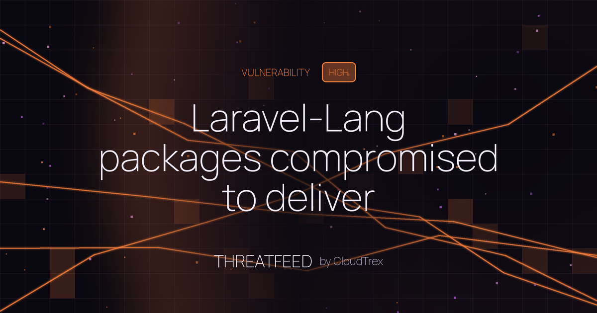 Laravel-Lang packages compromised to deliver credential-stealing malware