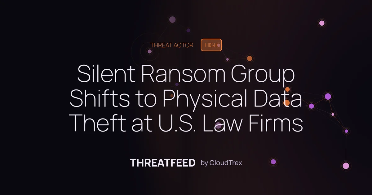 Silent Ransom Group Shifts to Physical Data Theft at U.S. Law Firms
