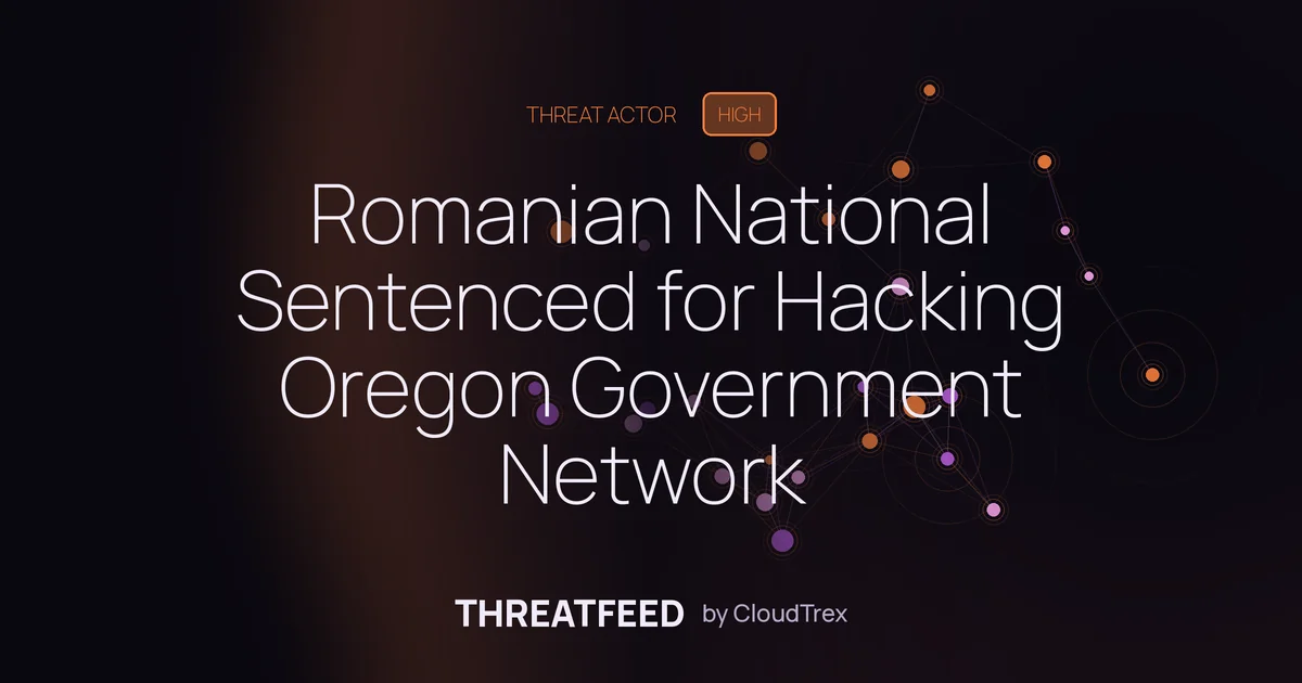 Romanian National Sentenced for Hacking Oregon Government Network