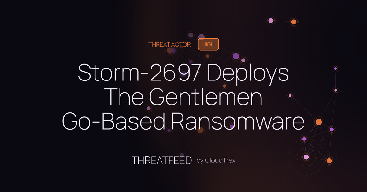 Storm-2697 Deploys The Gentlemen Go-Based Ransomware with Worm Capabilities