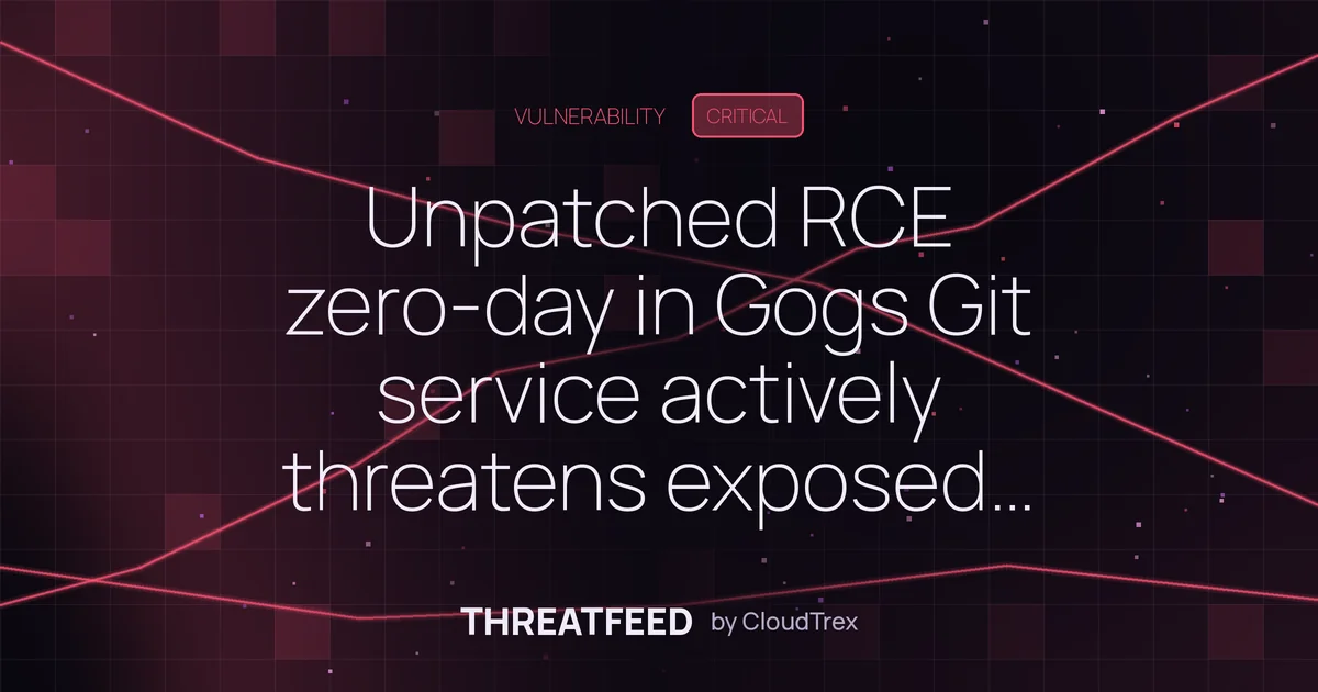 Unpatched RCE zero-day in Gogs Git service actively threatens exposed instances
