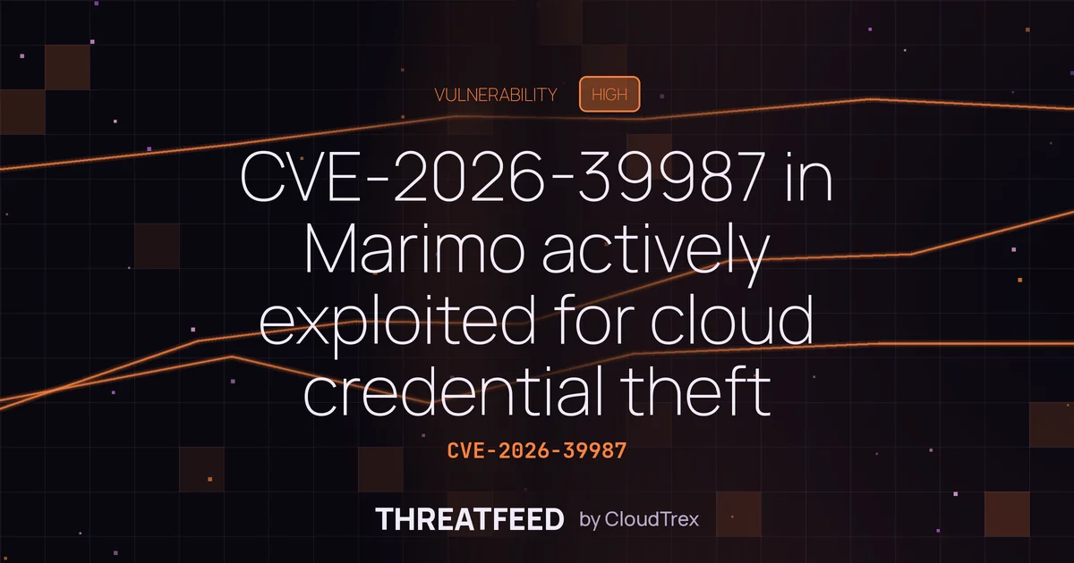 CVE-2026-39987 in Marimo actively exploited for cloud credential theft