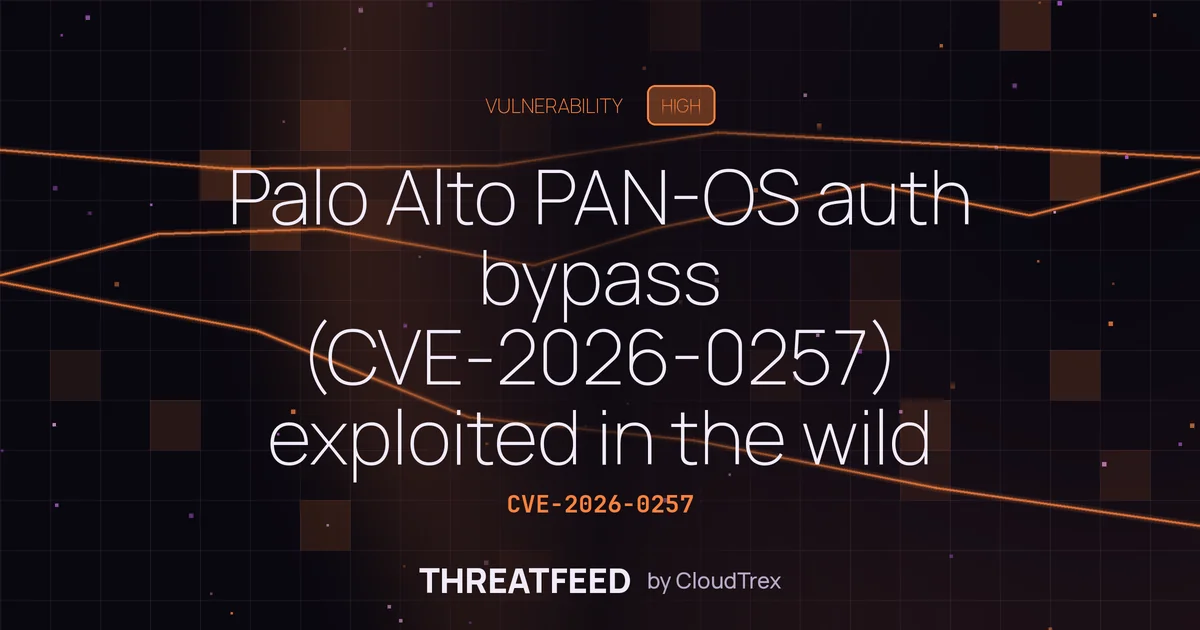 Palo Alto PAN-OS auth bypass (CVE-2026-0257) exploited in the wild