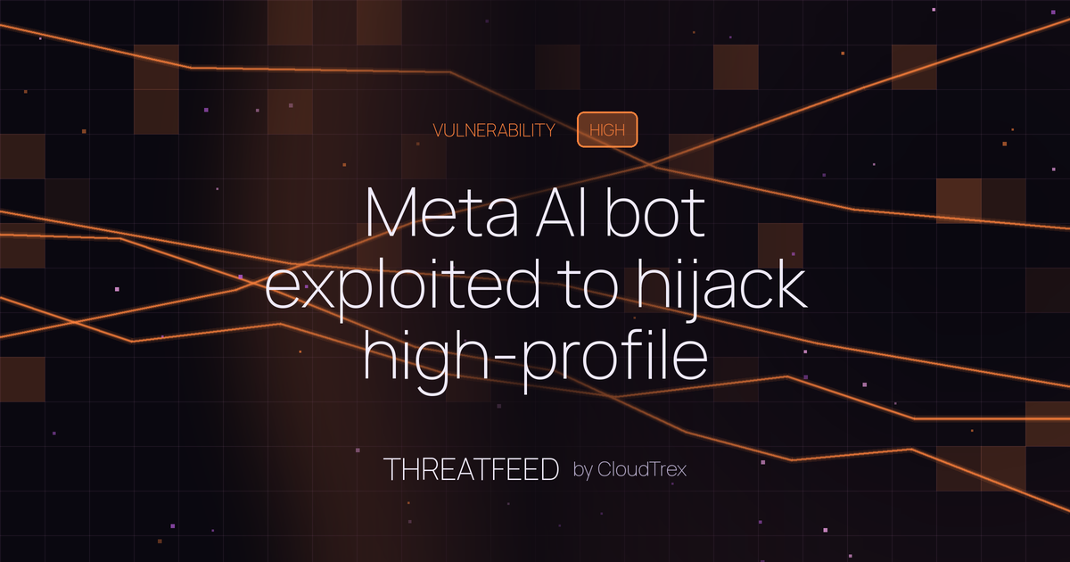 Meta AI bot exploited to hijack high-profile Instagram accounts