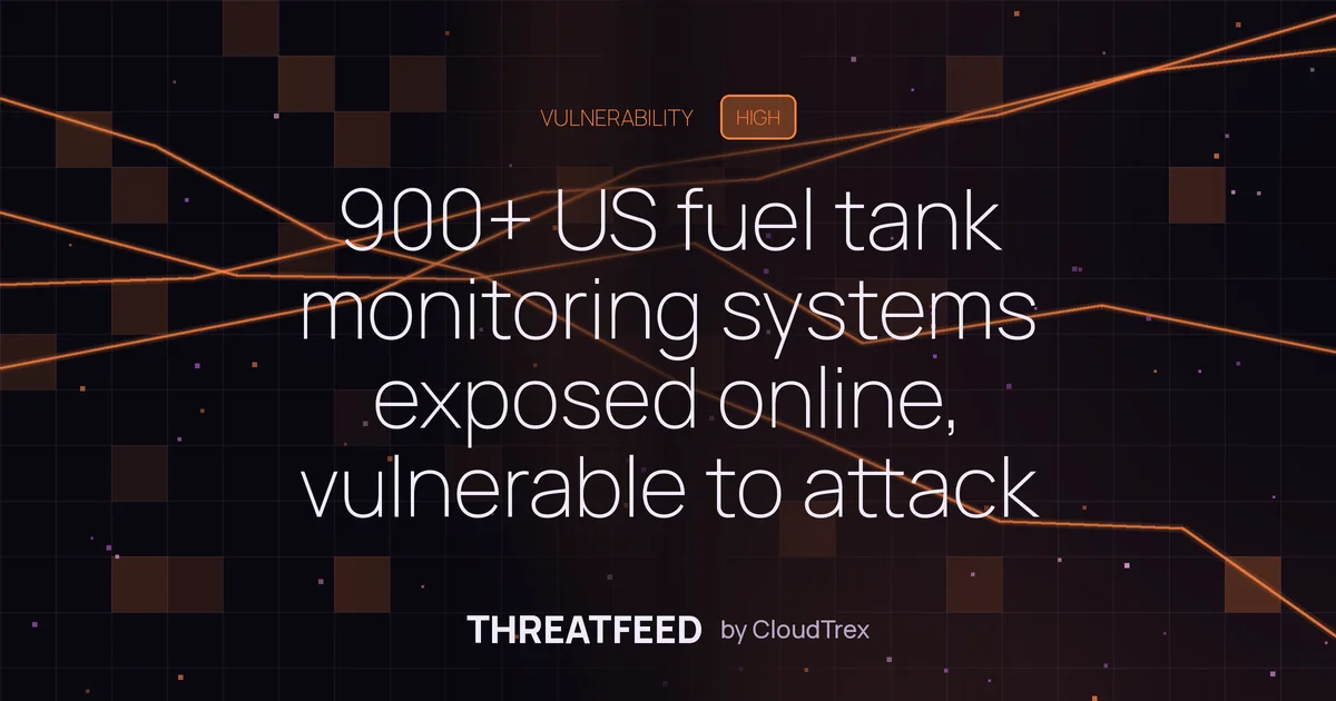 900+ US fuel tank monitoring systems exposed online, vulnerable to attack