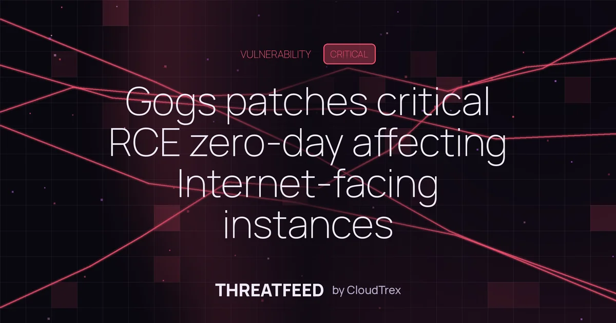 Gogs patches critical RCE zero-day affecting Internet-facing instances