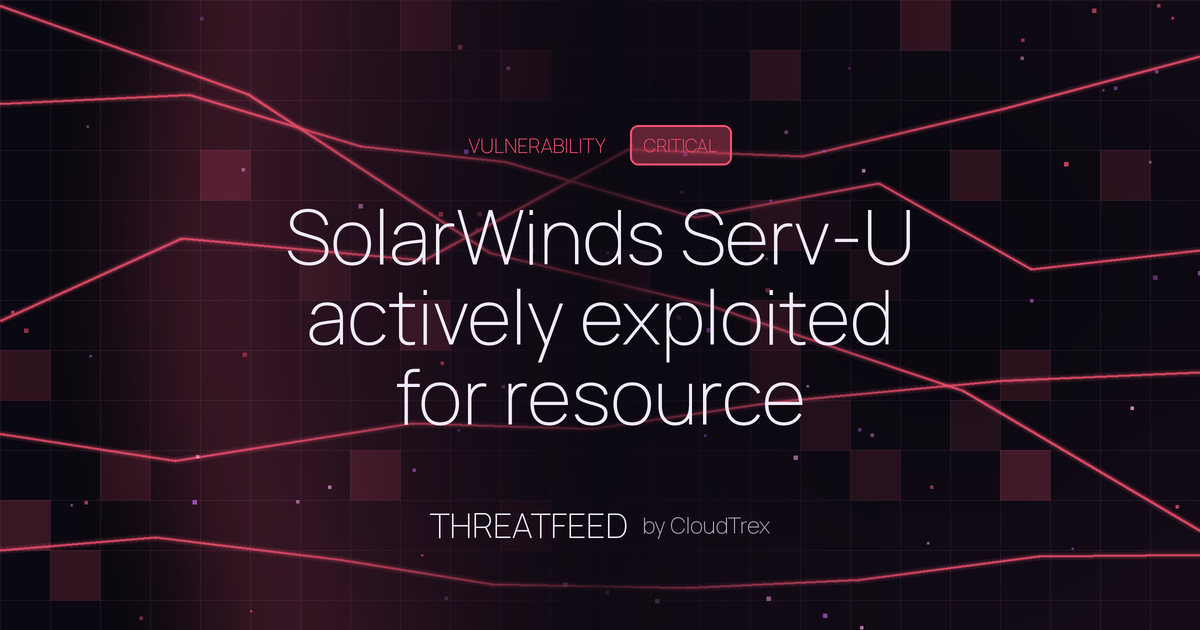 SolarWinds Serv-U actively exploited for resource exhaustion attacks