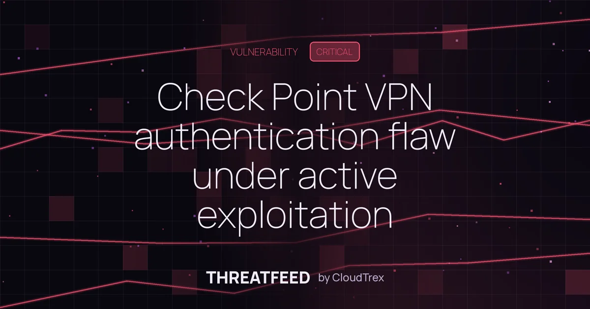 Check Point VPN authentication flaw under active exploitation