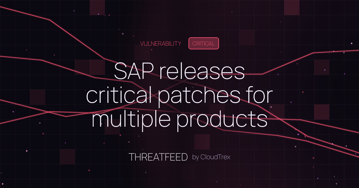 SAP releases critical patches for multiple products
