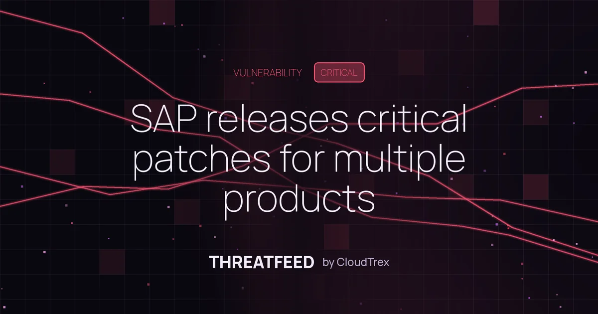 SAP releases critical patches for multiple products