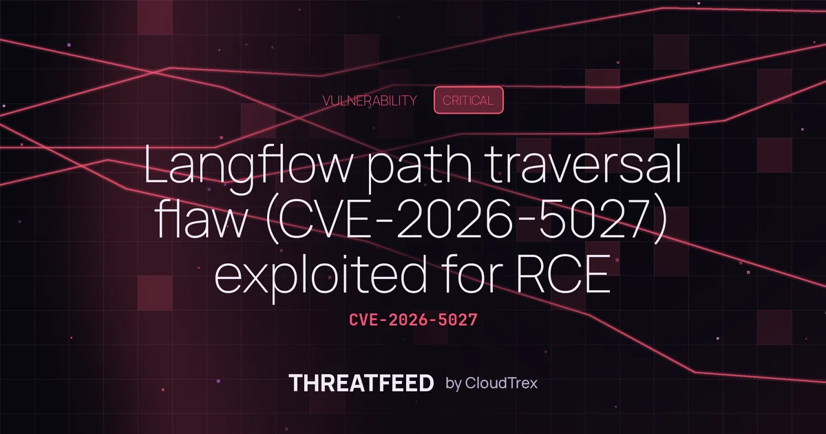 Langflow path traversal flaw (CVE-2026-5027) exploited for RCE