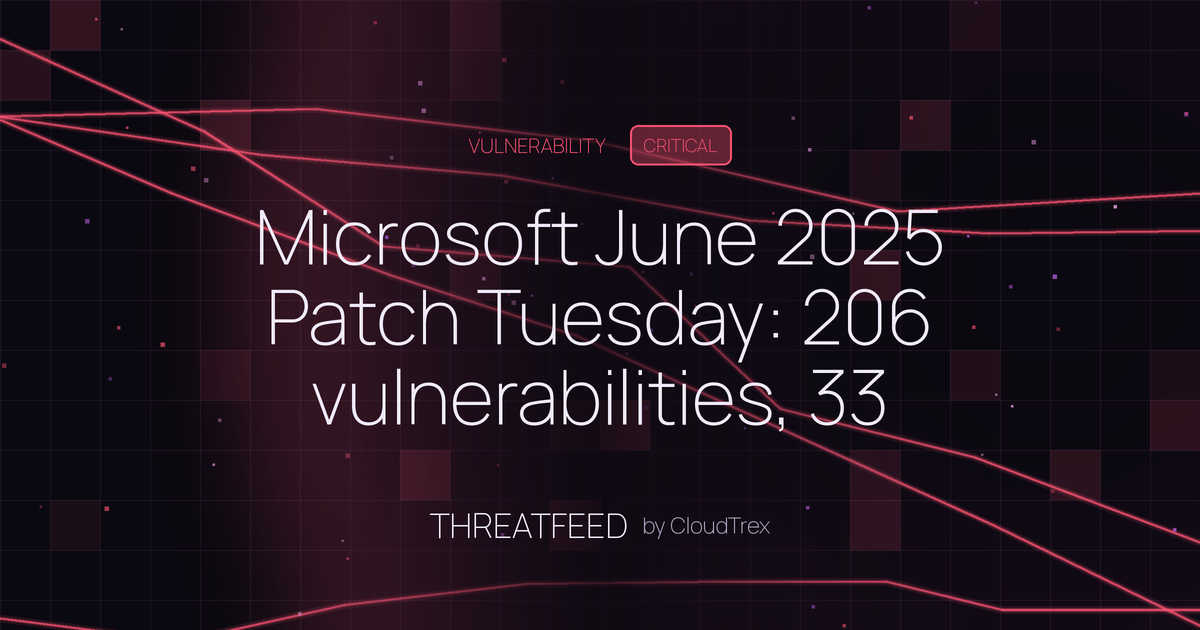 Microsoft June 2025 Patch Tuesday: 206 vulnerabilities, 33 critical
