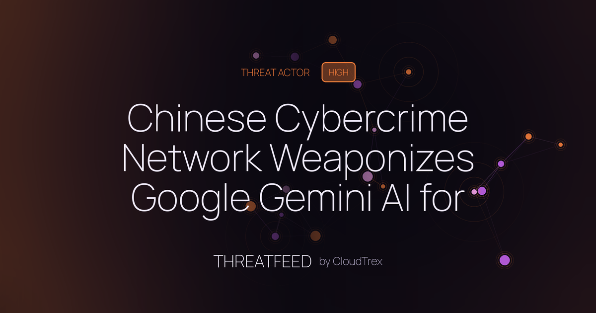 Chinese Cybercrime Network Weaponizes Google Gemini AI for SMS Phishing