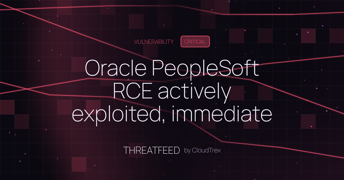 Oracle PeopleSoft RCE actively exploited, immediate patching required
