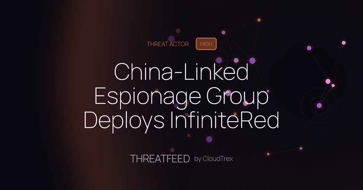 China-Linked Espionage Group Deploys InfiniteRed via REDCap Servers
