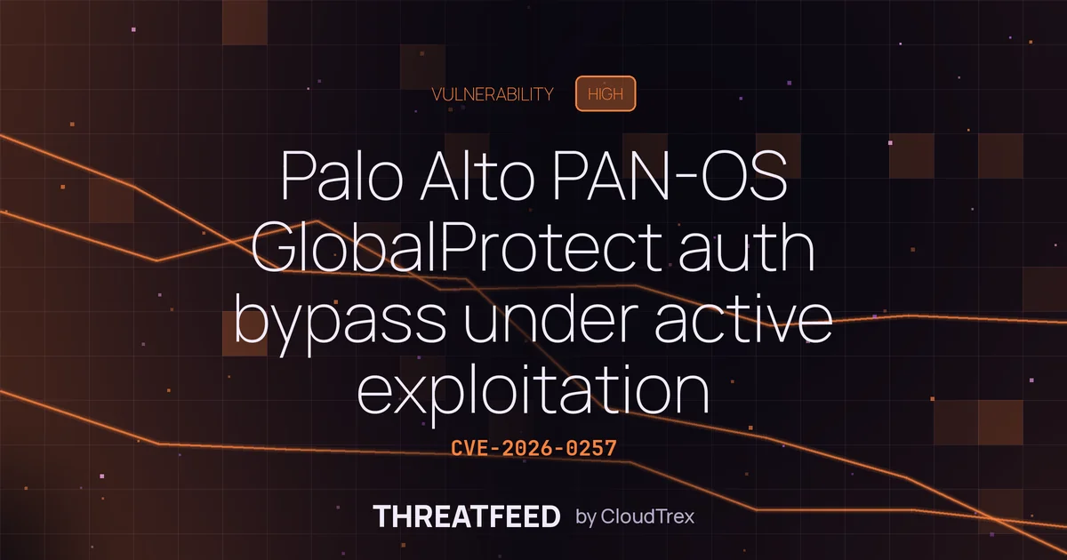 Palo Alto PAN-OS GlobalProtect auth bypass under active exploitation