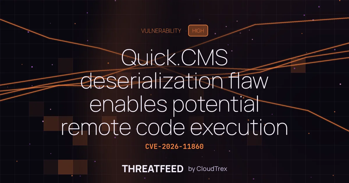 Quick.CMS deserialization flaw enables potential remote code execution