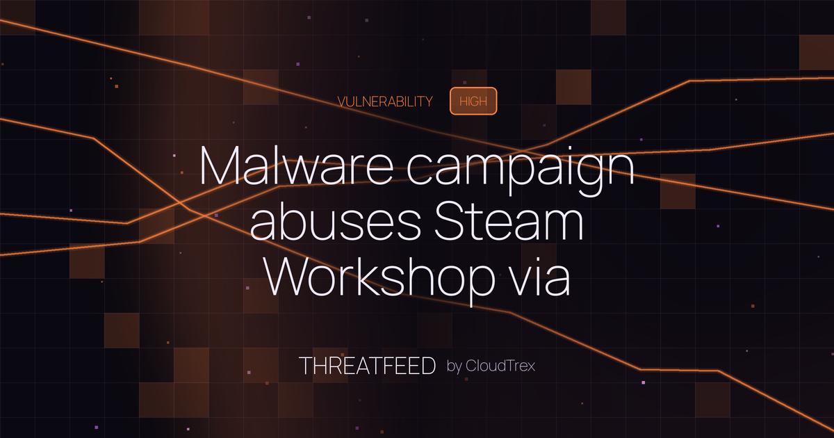 Malware campaign abuses Steam Workshop via Wallpaper Engine packages