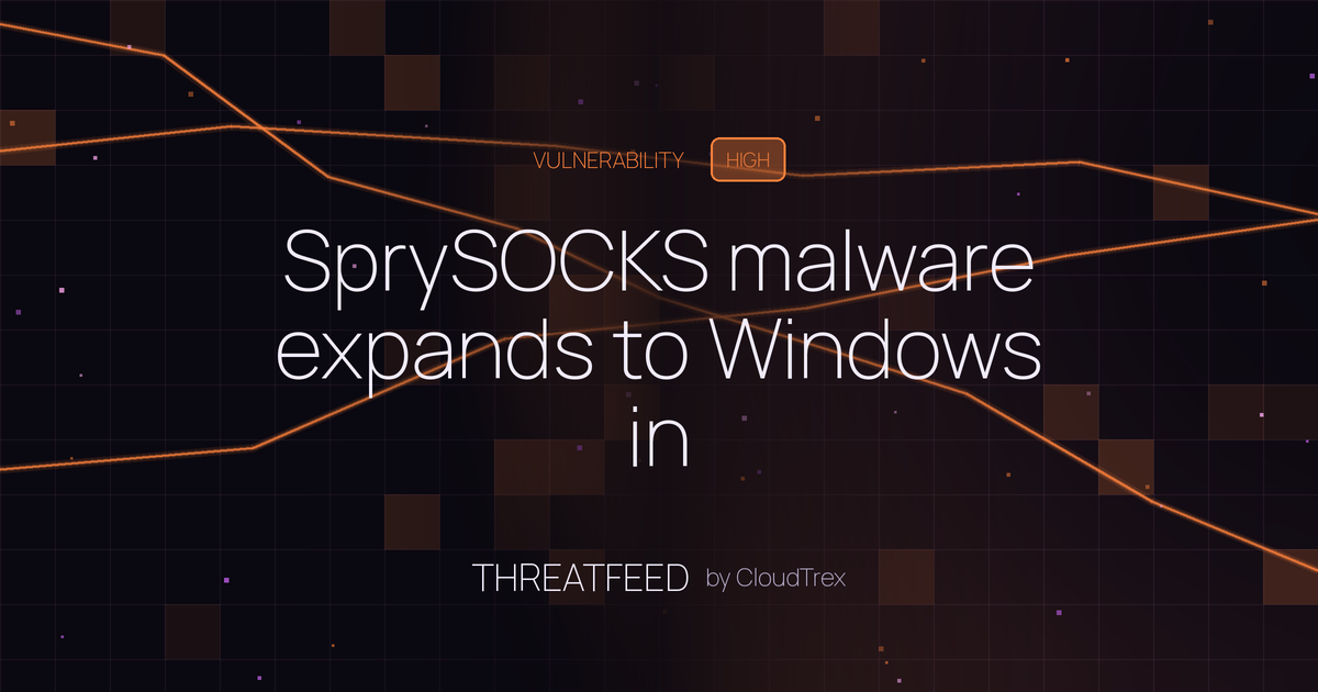 SprySOCKS malware expands to Windows in government-targeted attacks