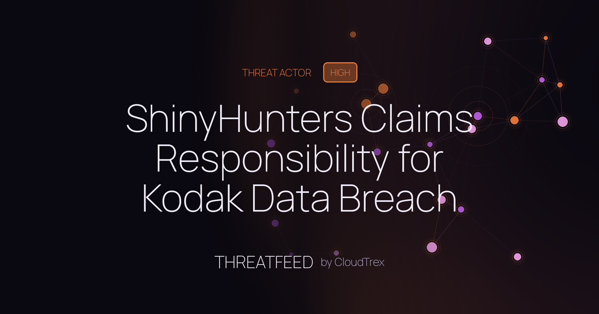 ShinyHunters Claims Responsibility for Kodak Data Breach