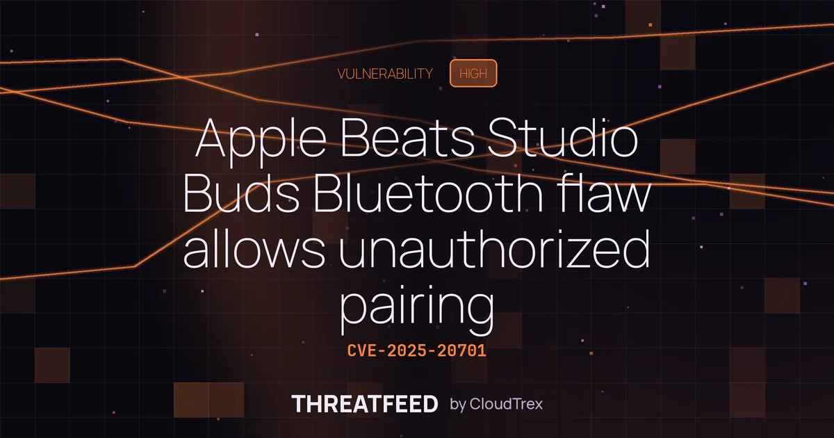Apple Beats Studio Buds Bluetooth flaw allows unauthorized pairing