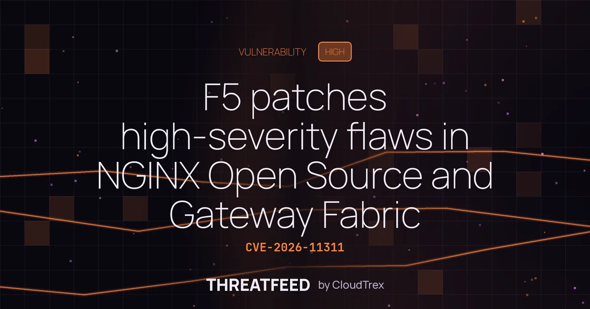 F5 patches high-severity flaws in NGINX Open Source and Gateway Fabric