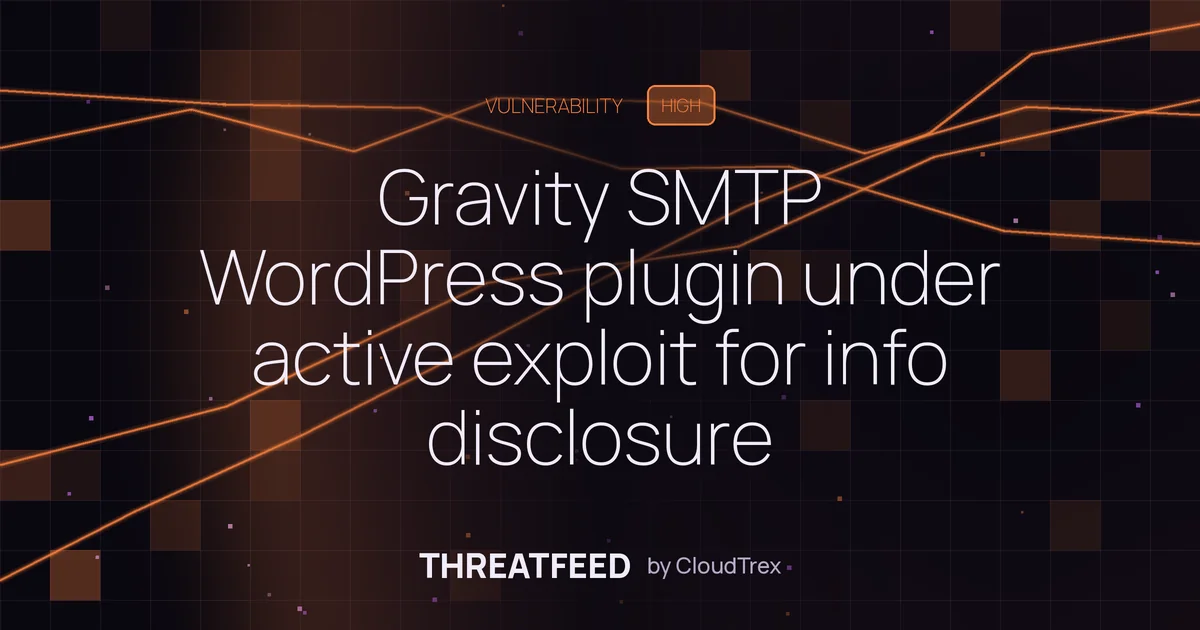 Gravity SMTP WordPress plugin under active exploit for info disclosure