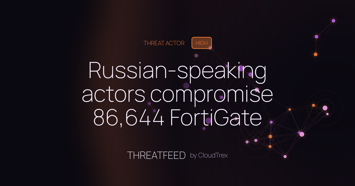 Russian-speaking actors compromise 86,644 FortiGate devices via FortiBleed