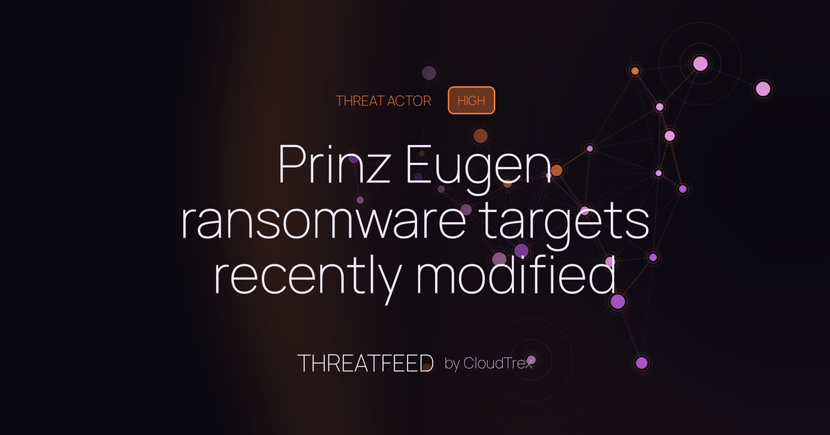 Prinz Eugen ransomware targets recently modified files, omits ransom note