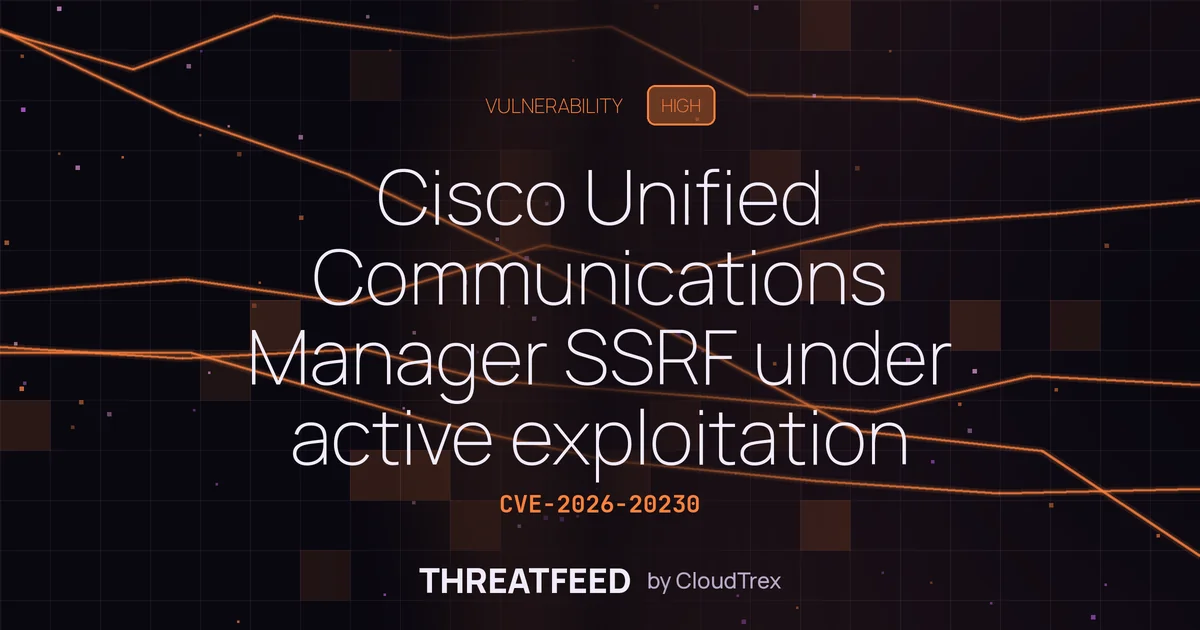 Cisco Unified Communications Manager SSRF under active exploitation