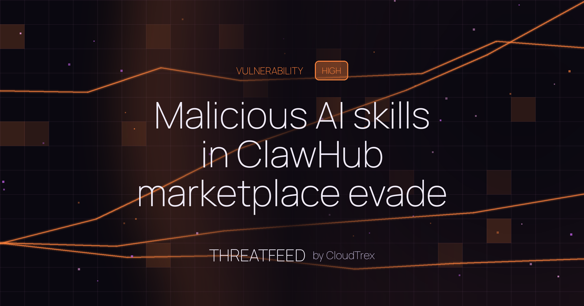 Malicious AI skills in ClawHub marketplace evade scanners, deploy infostealers