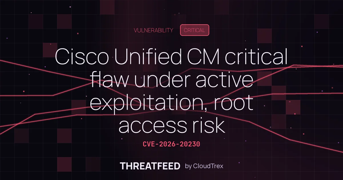 Cisco Unified CM critical flaw under active exploitation, root access risk