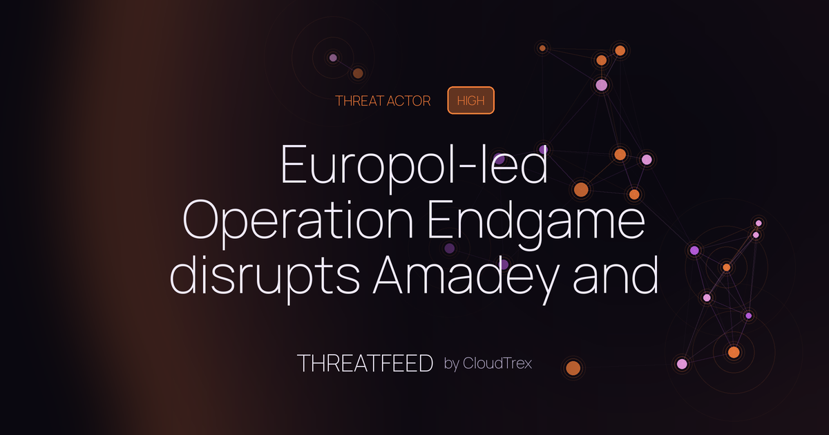 Europol-led Operation Endgame disrupts Amadey and StealC infrastructure