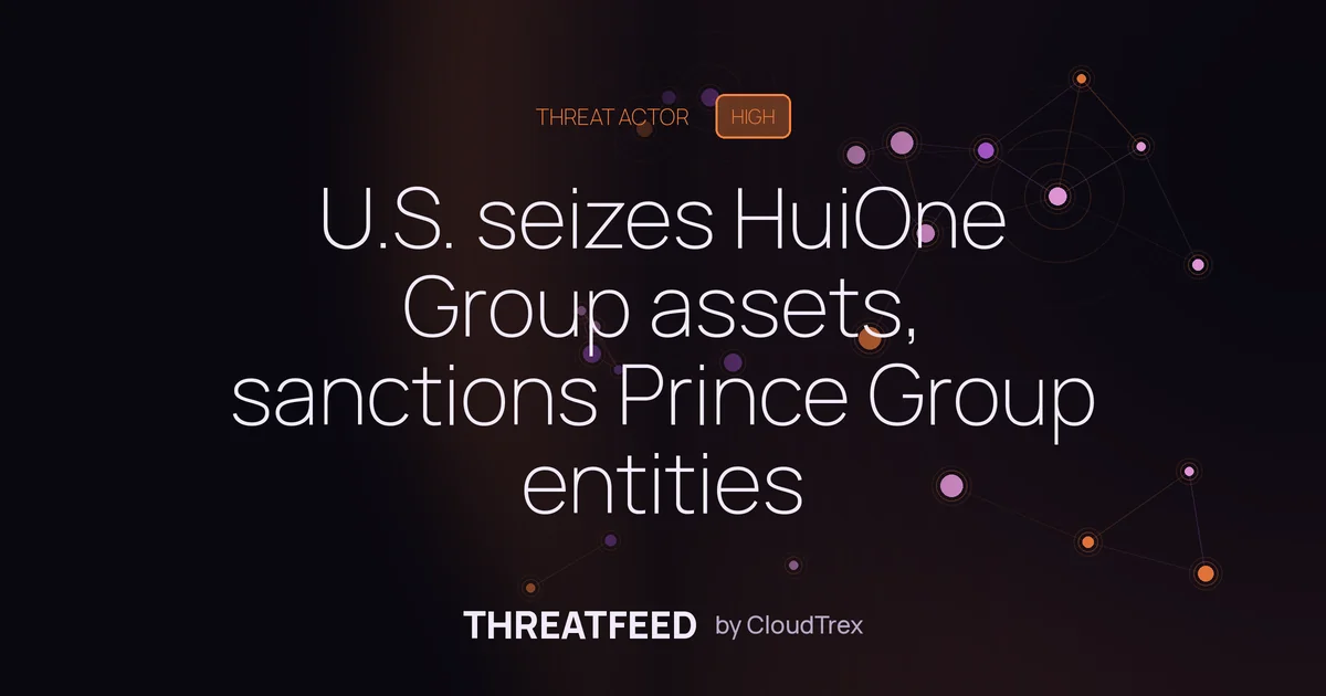 U.S. seizes HuiOne Group assets, sanctions Prince Group entities