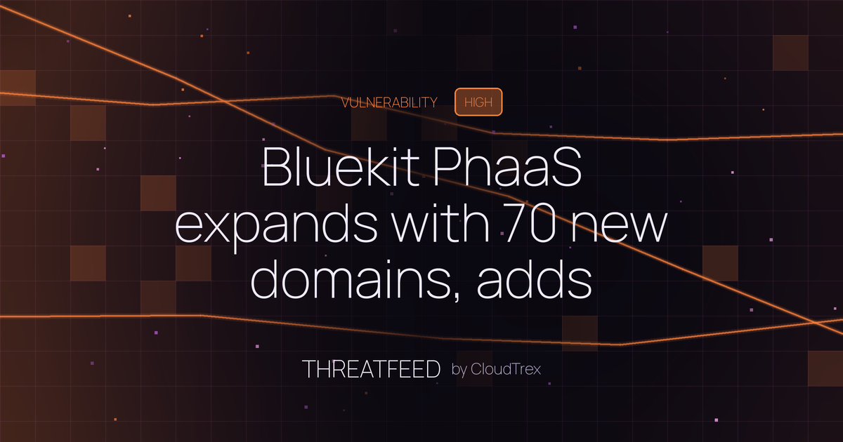 Bluekit PhaaS expands with 70 new domains, adds browser-in-the-middle