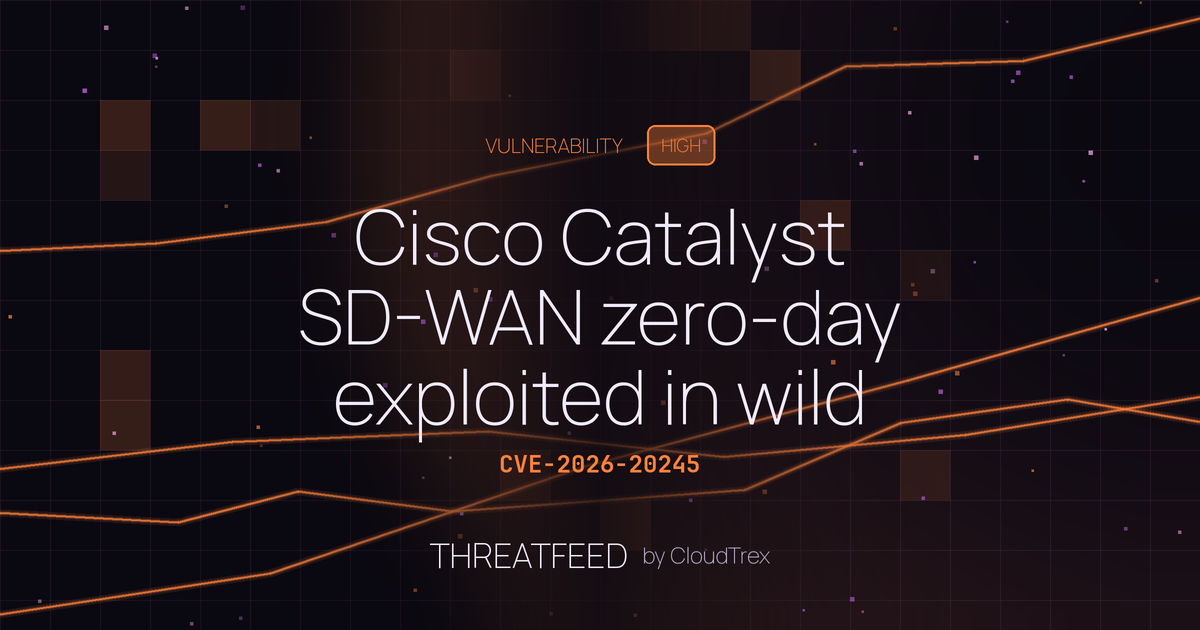 Cisco Catalyst SD-WAN zero-day exploited in wild for two months