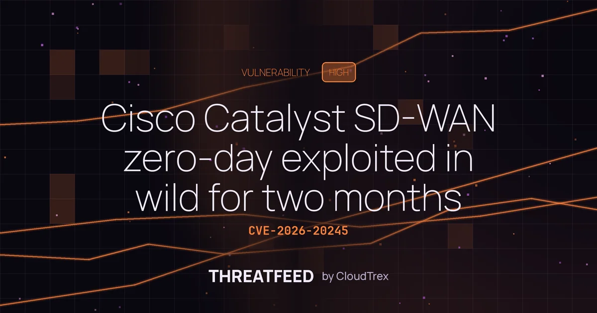 Cisco Catalyst SD-WAN zero-day exploited in wild for two months