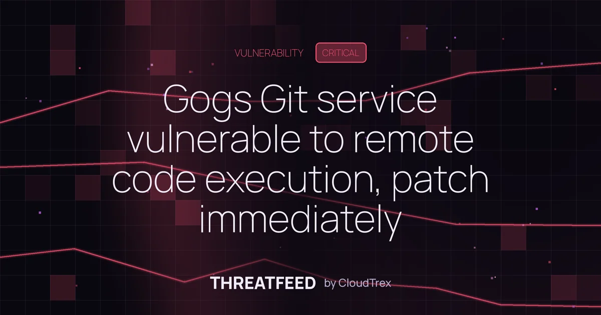Gogs Git service vulnerable to remote code execution, patch immediately