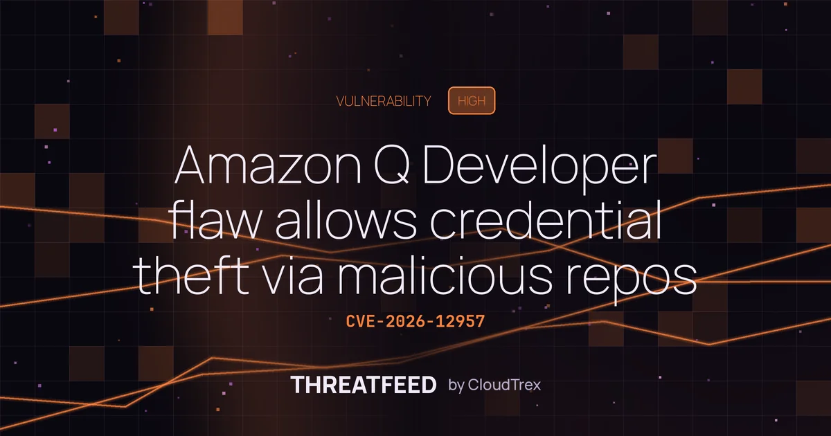 Amazon Q Developer flaw allows credential theft via malicious repos